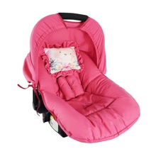 5-Piece Combo (Baby Car Seat Cover + Hood + Belt Protectors + Pillow + Anatomical Body Support For Newborn Babies Tutti Line) - 紅色 - 查看 1