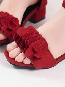 2026 New Children's High Heel Sandals, Fashionable High Heel Sandals, Pretty Girl's Choice, Sparkling Diamond Sandals, Bohemian Style, Perfectly Designed Sandals, Red High Heel Dance Sandals, High School & College Student Sandals