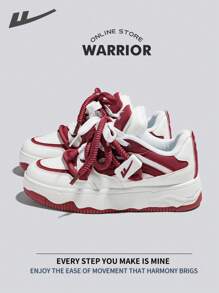 WARRIOR Zapatillas de deporte para mujer de estilo guerrera, ligeras, cómodas, transpirables y de estilo modesto. Diseño casual pero elegante. Aptas para todo el año, resistentes al desgaste y para uso diario. Zapatillas de entrenamiento y de running. Zapatillas blancas.