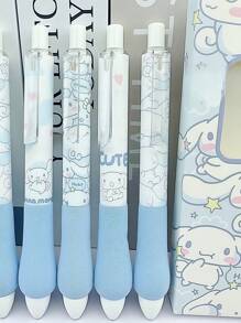 sanrio1 no use One Piece 1pc/6pcs Random Blue Jade Jade Dog Press Pen, Black Ink, Transparent Pen Clip, Highly Attractive Brush Quick Drying, 0.5mm, Various Colors And Designs, Creative High Quality Student Stationery, Office Supplies, Suitable For Gifts, Boyfriend, Girlfriend, Family Members, Teachers, Party Gifts, Birthday Gifts, The Best Choice For Friends To Give Gifts, Valentine's Day,Back To School