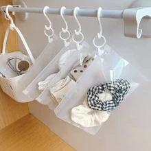 50 piezas/100 piezas Bolsas transparentes con lengüeta para extraer, para almacenamiento de accesorios de papelería como pinceles y plumas, organizador de hogar, ropa de mujer para invierno como camisetas blancas, pantalones negros, vestidos, ropa de primavera, vestidos elegantes, blusas blancas de manga larga, monos blancos, vestidos de primavera, ropa de primavera, minimalista, blusas de verano