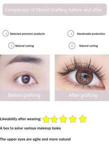 36 Cílios Postiços de Girassol Misto sem Cola que Não Requerem Cola e Podem Ser Aplicados Diretamente como Cílios Postiços. Cílios Naturais que Prolongam a Maquiagem e São Fáceis de Aplicar. Cílios Postiços, Cílios Postiços, Cílios Postiços, Cílios Postiços