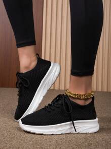 New Women's Thick Sole Athletic Sneakers, Outdoor Casual Fashion Non-Slip Sports Shoes,