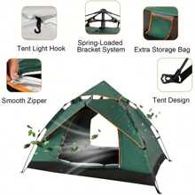 Dome Tents Camping Tent Automatic Camp 2-3 Person Canopy Lightweight Backpacking Tents For Hiking Backyard