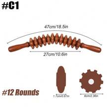 Wooden Therapy Massager Roller Trigger Point Massager Stick For Fascia Cellulite Muscle & Abdomen Body, Muscle Belly Relief Tool