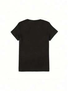 100% Cotton Premium Dude Perfect Sport Mode Premium Tee - Crew Neck Casual T-Shirt, Short Sleeve Graphic Print, Jersey Fabric, Regular Fit, Perfect For Weekend Casual Wear In All Seasons - 黑色 - 查看 2