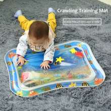 Lyntimo 1 pieza Alfombra inflable de juego para tiempo de barriga de bebé, juguete de desarrollo para bebés - pulpo - Ver 3
