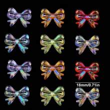 100 piezas de cuentas perforadas de material de resina de 24mm con formas mixtas al azar de rosas de colores, colas de pez, mariposas y flores, adecuadas para hacer artesanalmente pulseras, collares, pendientes, accesorios de moda, decoración de ropa y suministros para la fabricación de joyas