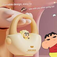 CRAYON SHINCHAN Luz nocturna original de silicona suave con diseño de Crayon Shin-Chan, luz ambiental recargable con 3 niveles de brillo ajustables, ideal como regalo para estudiantes, niños y niñas, decoración para dormitorio
