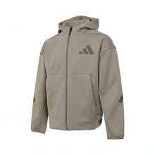 Adidas Áo khoác nam M Z.N.E. FZ 2025, Áo len cardigan trùm đầu dệt kim JC5495 - màu nâu - Xem 1