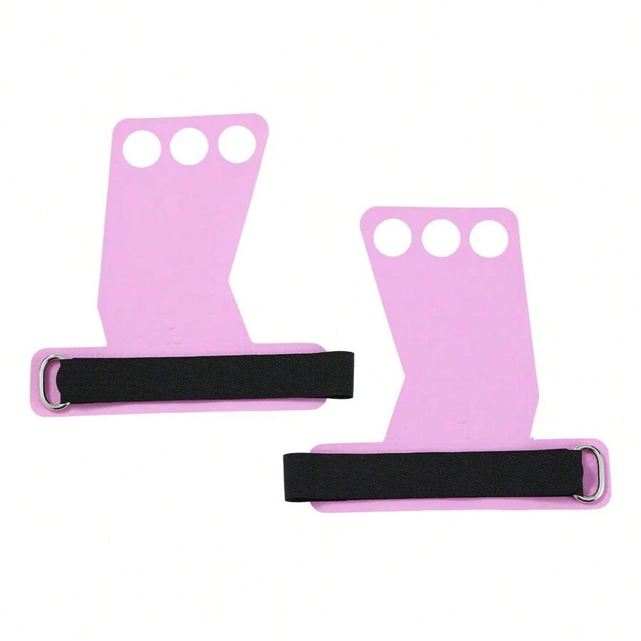 Carbon Gymnastics Hand Grips Weightlifting Workout Gym Gloves Palm Protection For Kettlebell Pull Up Gymnastic Crossfit Grip - Pink - View 1