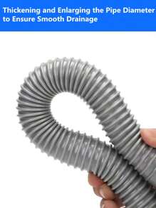 1 件 Y 型三重排水适配器、RV 废水 Y 型排水管、通用 Y 型连接器垃圾处理排水管、露营拖车 RV 厨房水槽和浴室配件、硅胶洗衣机延长排水软管