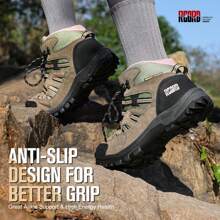 Hiking Boots Women Waterproof Non-Slip Womens Hiking Shoes Comfortable Outdoor Womens Hiking Boots Walking Boots Hiking Shoes Women - 粉色 - 查看 2