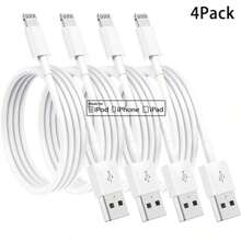 1-4 Packs Apple Charging Cables 3.3ft, IPhone Chargers Cable,USB To Lightning Fast IPhone Charging Cord Compatible With Iphone 14/13/12/11/11Pro/11Max/ X/XS/XR/XS Max/8/7, Ipad(White)