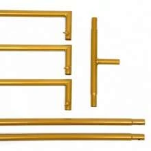 kangten Wedding Square Archway Backdrop Stand Metal Arch Frame Flower Balloon Decor Gold Party Favors Room Decor Bride - gold. - View 11