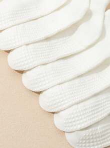 6 件套儿童防滑后拉环短袜，幼儿纯色圆点抓地全棉地板袜