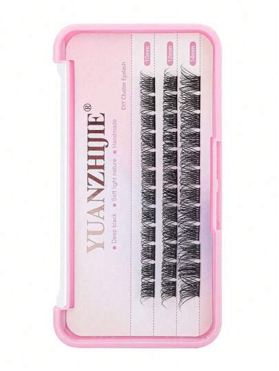 MASSCAKU Layered Fluffy DIY Cluster False Eyelashes, Flame Eyelash Cluster, Natural Mermaid Style Eyelash Extensions, Eyelash Cluster, Individual Lashes, False Eyelashes