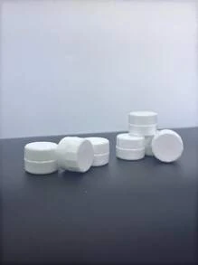 5件套美甲工具粉色平盖多边形指甲油胶水样品瓶粉末首饰收藏3克