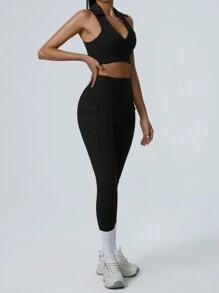 MASKERT Spring And Summer Women's Set, Women's Sports Set, Fitness Suit, Yoga Set, Sports Suit, Running Exercise, Home Stretch, Skin Friendly And Comfortable