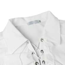Men's Halloween Medieval Ruffle Cuff Long Sleeve Shirt