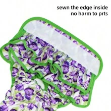 2 pièces de culotte menstruelle lavable pour chienne - culottes absorbantes pour chienne en chaleur, sans fuite, réutilisables