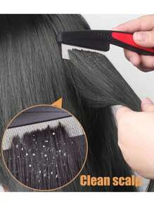 Dandruff Comb, Stainless Steel Fine Tooth Comb, Scalp Psoriasis Comb, Dandruff Remover Comb Scalp Sweep Detoxing Comb, Lice Comb Multifunctional Hairbrush For Scalp Massage Combs For Women Men Kids
