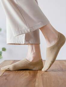 5 أزواج عشوائية من الجوارب النسائية الخفيفة العصرية ذات اللون الأحادي متعددة الاستخدامات والملونة لفصلي الربيع والصيف - متعدد الألوان - مشاهدة 11