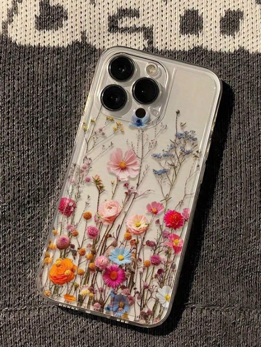 Ditsy 花卉印花透明防滑保护手机壳适用于 16/16 Pro/16 Pro Max/16 Plus、 15 XR /7/8、 15 Pro Max、12 Pro Max、13 Pro Max、14 Pro Max、13、14、11、12、12P、14P、11P、A13 4G、A22、A21S、A51 4G、A52、S22 Ultra、A33 5G、A54、S23 Ultra、S24、A14、A15、S23、A73、Redmi 10、Redmi Note 11 4G、Redmi 11 Lite，TPU 软壳防水防震防摔防刮 - 彩色 - 查看 1