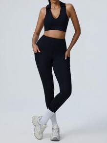 MASKERT Spring And Summer Women's Set, Women's Sports Set, Fitness Suit, Yoga Set, Sports Suit, Running Exercise, Home Stretch, Skin Friendly And Comfortable