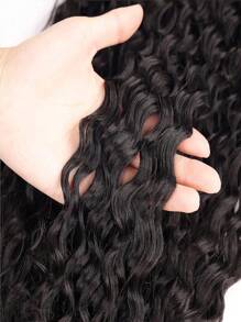 Water Wave Ponytail Extension Human Hair Clip In Pony Tail Hair Extensions Natural Black Ponytail Extensions Real Remy Hair Pieces Long Water Wave Clip In Human Hair Ponytail 30Inch