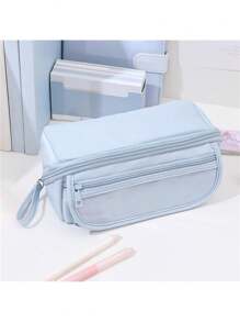 Large-Capacity Pencil Case Stationery Box - Multi-Functional, Organized, And Stylish Design - Japanese And Korean Version Inspired, Perfect For Back To School Essentials,Boho Vibes