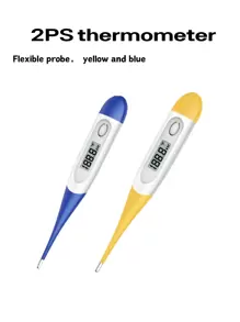 2 Pcs Thermometer For Adults, Digital Oral Thermometer For Fever With 10 Seconds Fast Reading,2pcs Thermometer, Accurate Temperature Measurement, ° C / ° F, Care For The Health Of The Whole Family, Gifts, Family Essential, Health Essential - 彩色 - 查看 1