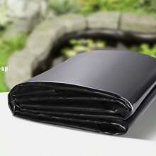 Pond Liner, 20 Or 45 Mil Thickness , Pliable LLDPE Or EPDM Material Pond Skins, Easy Cutting Underlayment For Fish Or Koi Ponds, Water Features, Waterfall Base , Fountains, Water Gardens, Black - 10 X 15 Ft 45 Mil EPDM - View 1