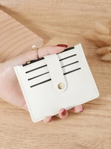 SOUTHLAND&KANGAROO Burgundy Bag Charry Red Bag Wine Red Bag Buckle Fashion Card Holder Slim Lightweight Portable Cash Money ID Card Credit Card Coin Pocket For Birthday Gift Anniversary Christmas On Valentine Day Couple Female Lady Girls Women Teenagers For College Student School Student Bag School Supplies For School Dorm Room & Back To School For Women Wallet Mini Wallet Purse Wallet Card Wallet - Red - View 8