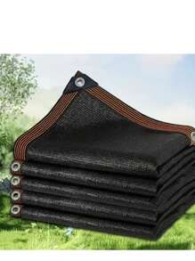 1 pezzo di rete parasole nera di alta qualità con cordino come regalo - Riparo impermeabile durevole adatto per piscine e terrazze - Protezione UV al 65-75%, perfetto ombrellone per esterno, cortile, terrazza, garage e oasi da giardino con corde