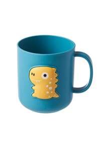 1 件可爱恐龙卡通牙刷架 - 创意浴室漱口杯和饮水杯，塑料家居浴室装饰夏季