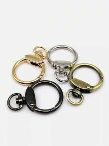 Lote de 3/6/10 piezas Anillo en O de aleación de zinc, Hebilla de correa de bolso, Colgante, Llavero, Broche de resorte de metal adecuado para fundas de teléfono, bolsos, llaveros, para uso en el hogar, al aire libre y deportes, accesorios DIY para bolsos