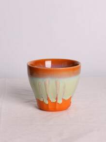 1pc 210ml Home Breakfast Cup, Milk Cup, Simplified Ceramic Cup With Glaze Effect, Office Tea Cup, Couple Cup, Coffee Cup, Latte Cup, Afternoon Tea Cup Back To School