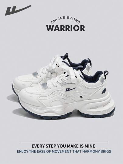 WARRIOR 回力时尚复古运动鞋女春夏轻便舒适透气跑步鞋简约风格休闲运动鞋全年适用耐磨全天穿着训练运动鞋小白鞋