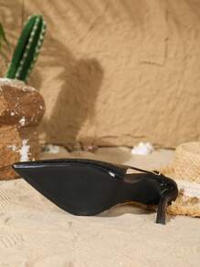 On feet& in love 情人节女士时尚优雅尖头细高跟鞋，漆皮包头高跟鞋