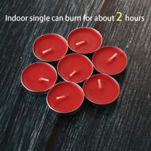 100 piezas de velas pequeñas minimalistas, suministros casuales para fiestas, velas blancas, rosas, rojas, con un tiempo de quemado de 1 a 4 horas, aptas para bodas y mesas de cena, creando una atmósfera romántica