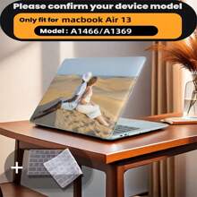Carcasa de serie gráfica a medida compatible con MacBook Air, se ajusta a portátiles de 13/14/15/16 pulgadas, carcasa protectora con cubierta de teclado - bricolaje - Ver 14