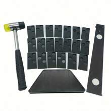 Kit de herramientas de instalación de pisos, incluye bloque de golpeteo, mazo de goma y martillo - Colocar - Ver 2