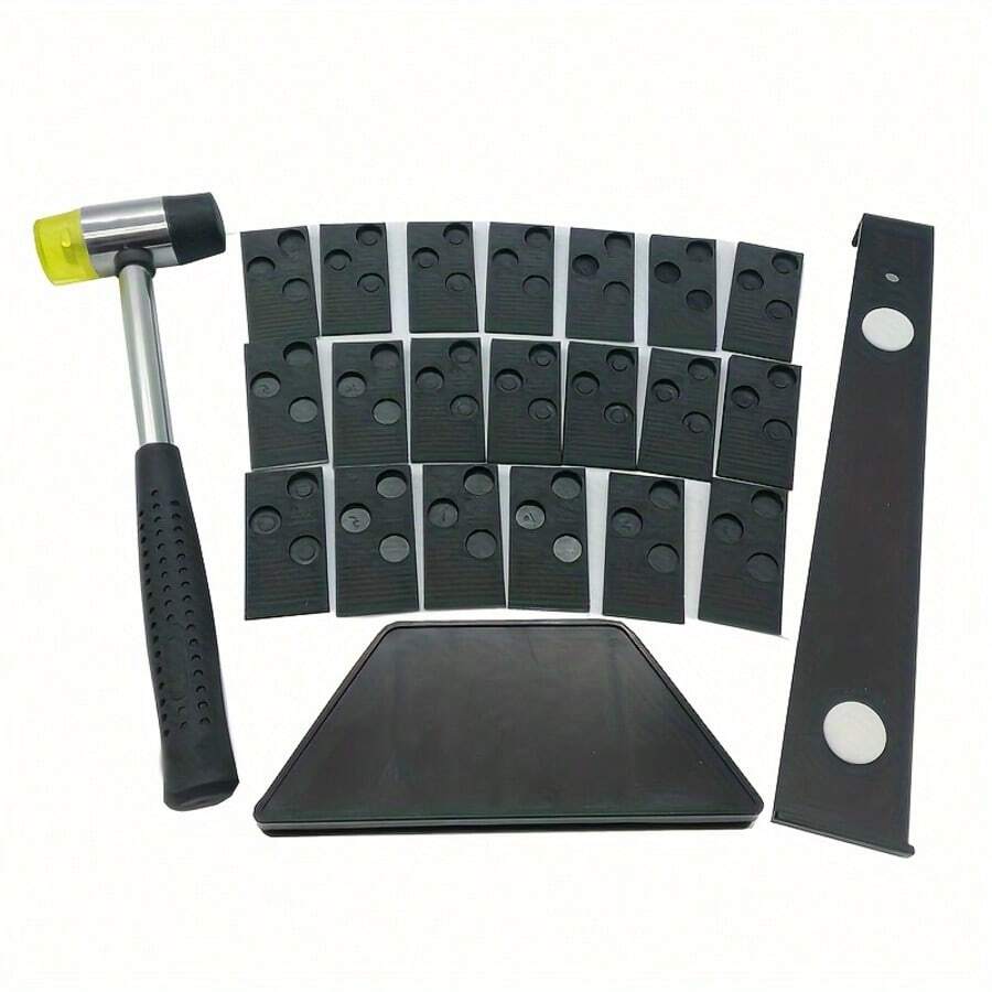 Kit de herramientas de instalación de pisos, incluye bloque de golpeteo, mazo de goma y martillo