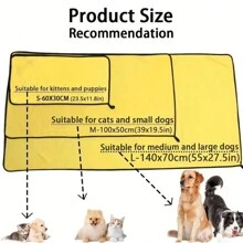 1pc Multi Color Coral Fleece Super Soft And Absorbent Pet Towel - Perfect For Cats And Dogs, Moderate Thickness, Suitable For Multiple Seasons - Multicolor - View 2