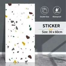 NetHong 10 Pack Self-Adhesive Marble Tiles Sticker Stick Wall Panels On Kitchen Bathroom Bedroom Room Decor