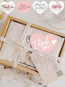 30 件心形问候标签感谢牛皮纸卡片适用于小商店礼品 DIY 装饰卡片适用于小型企业