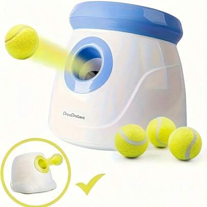 4st träningsinteraktiva hundtennisbollar Högstretchgummi för små och medelstora raser Utrustning ingår ej