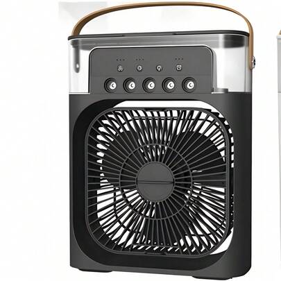 Ventilador Con Humificador Recargable, 5 Difusores, Ventilador 3 en 1, Humificador y Difusor, Ventilador de Verano Portatil, Aire Acondicionado Para el Hogar, Ventilador Para la Habitacion, Sala de Estar, Oficina FS-1121