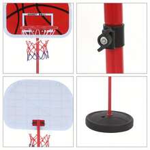 200cm Basketball Hoop Net Backboard Stand Set Adjustable Free Standing - Red - View 4